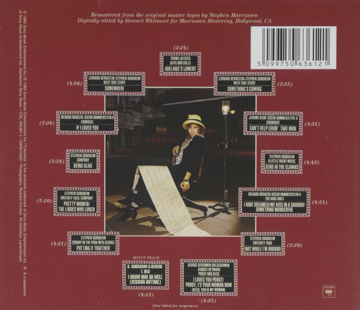 Image of Artwork for Barbra Streisand's The Broadway Album (CD)